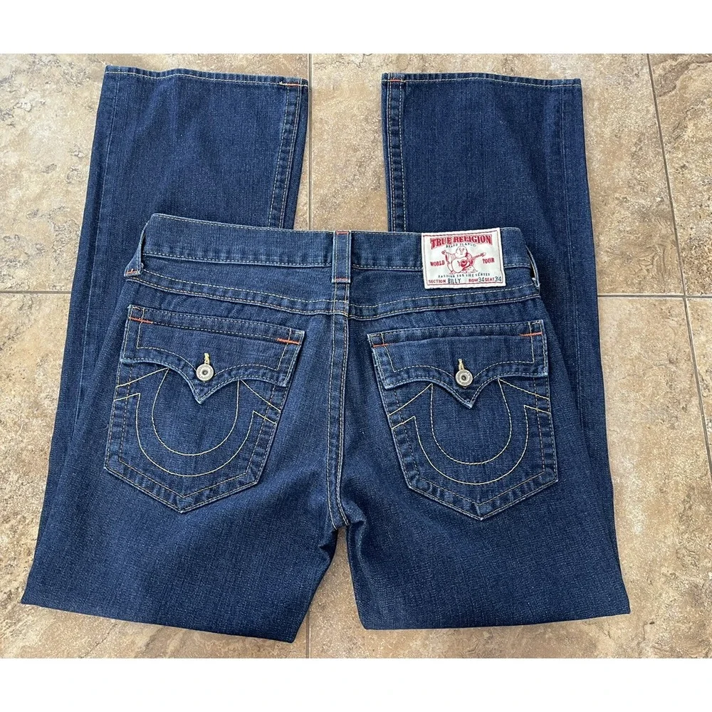 True Religion Originals Billy Flap Jeans Relaxed  Men's 34x34